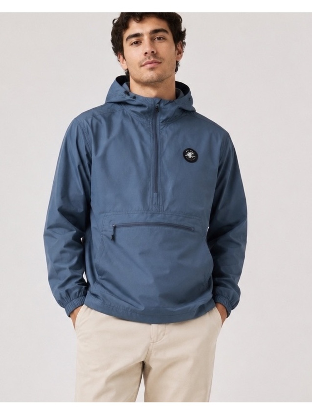 Big Chill Slate Blue Hooded Anorak Jacket NWT M